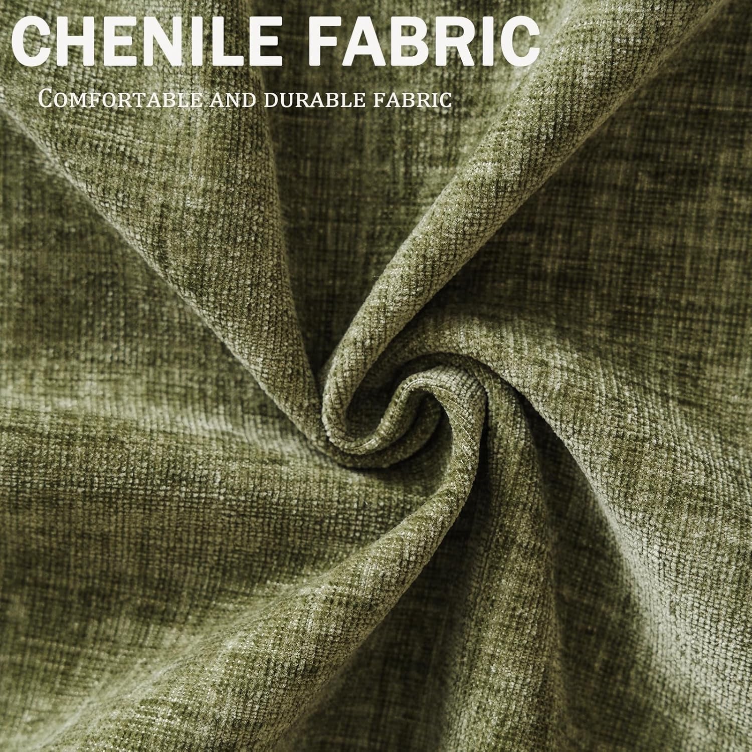 Oversized Accent Chair With Storage in Green Chenille