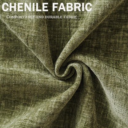 Oversized Accent Chair With Storage in Green Chenille
