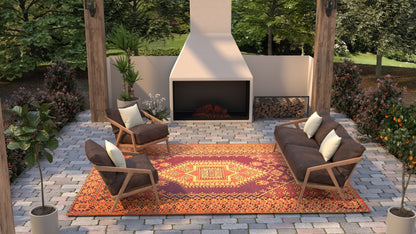 Turkish Rust - Handmade Reversible Outdoor Mat