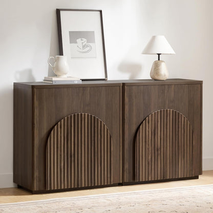 Walnut Sideboard Buffet Cabinet