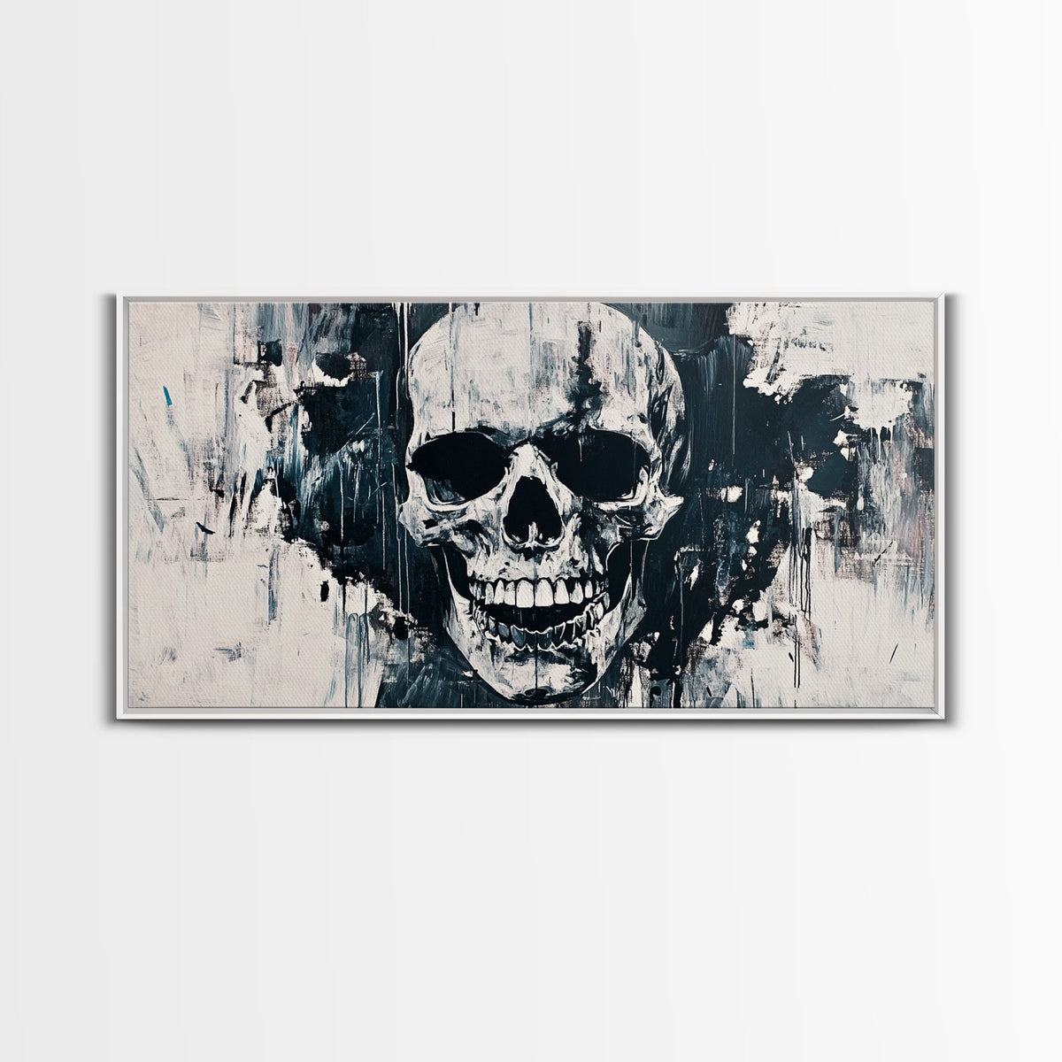Gothic Skull Art Canvas Print