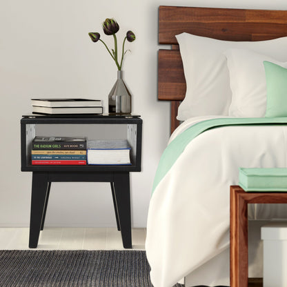 Serena Solid Acacia Wood Nightstand - 6 Colors