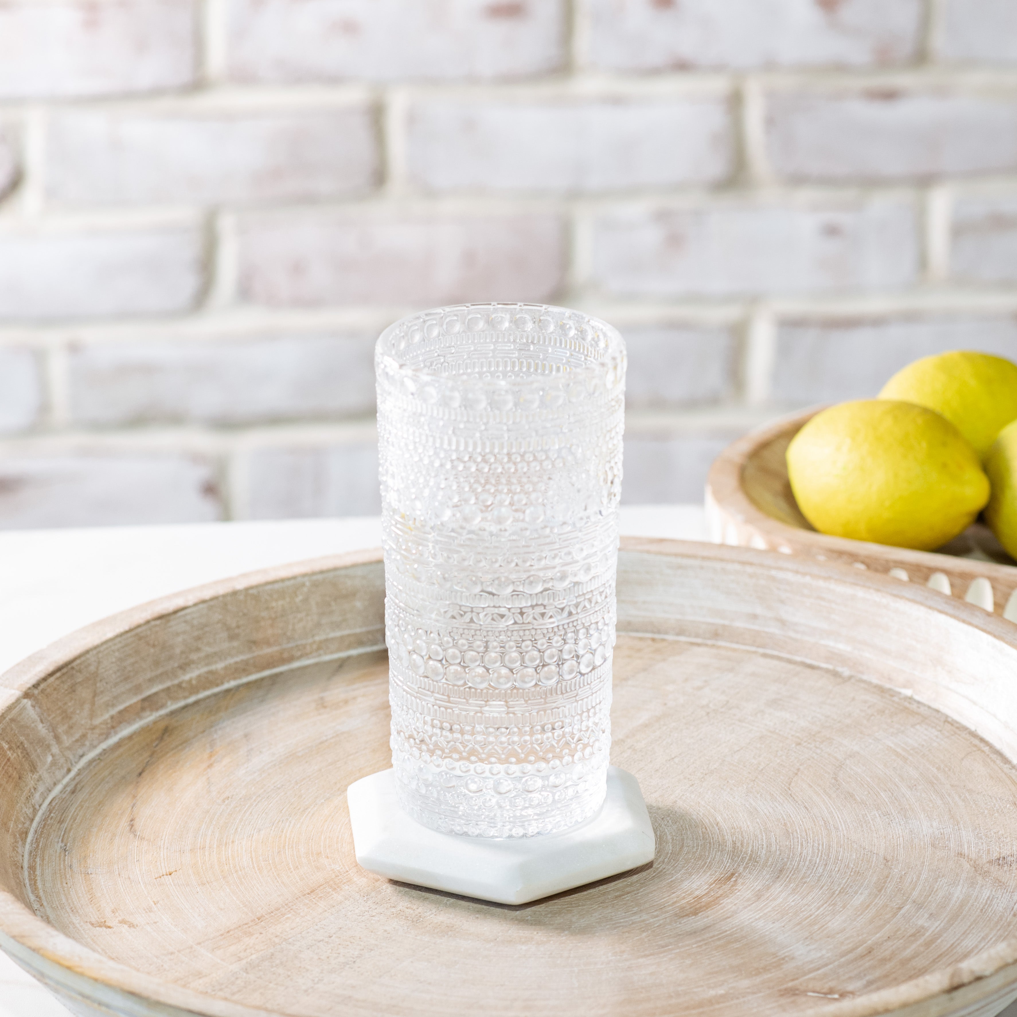 Clear Melamine Dot Drinkware Set | Complete Collection - 9 Pc Set