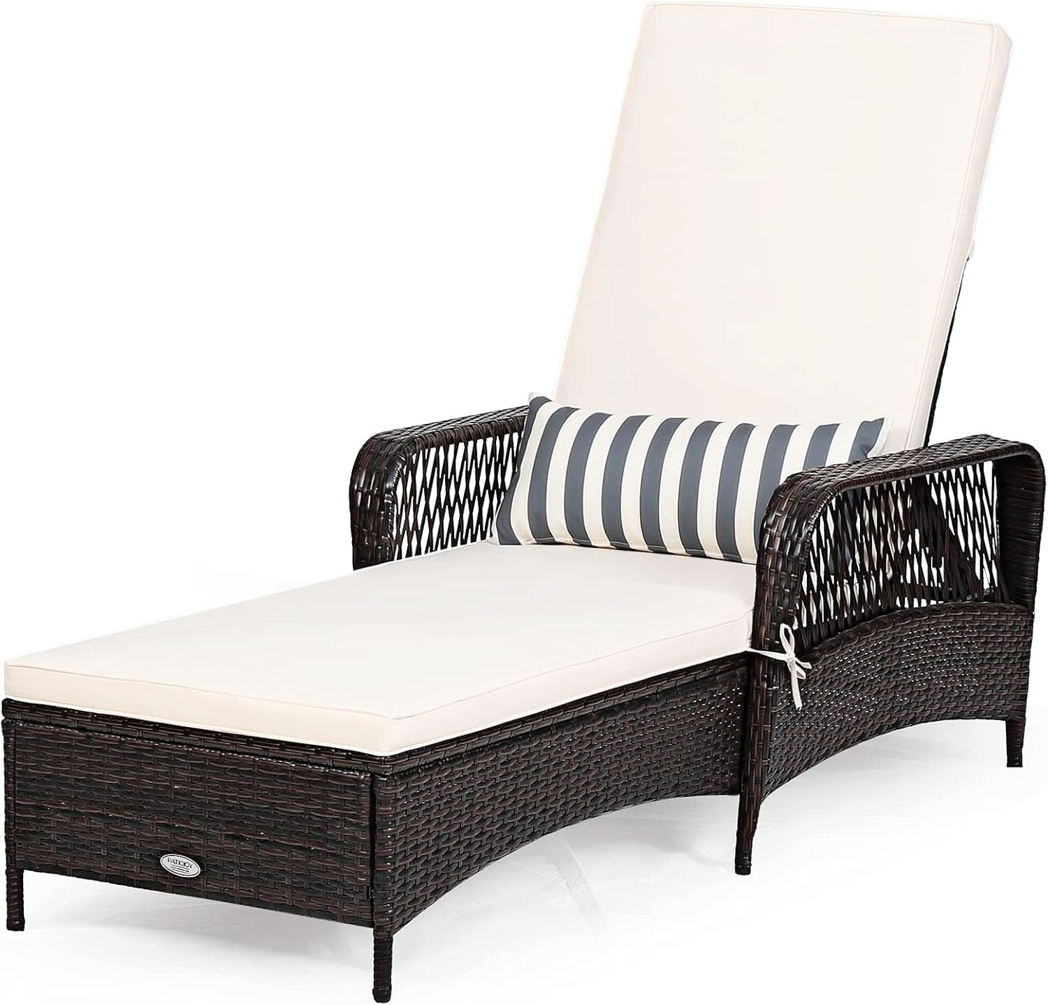 Adjustable Outdoor Chaise Lounge Chair