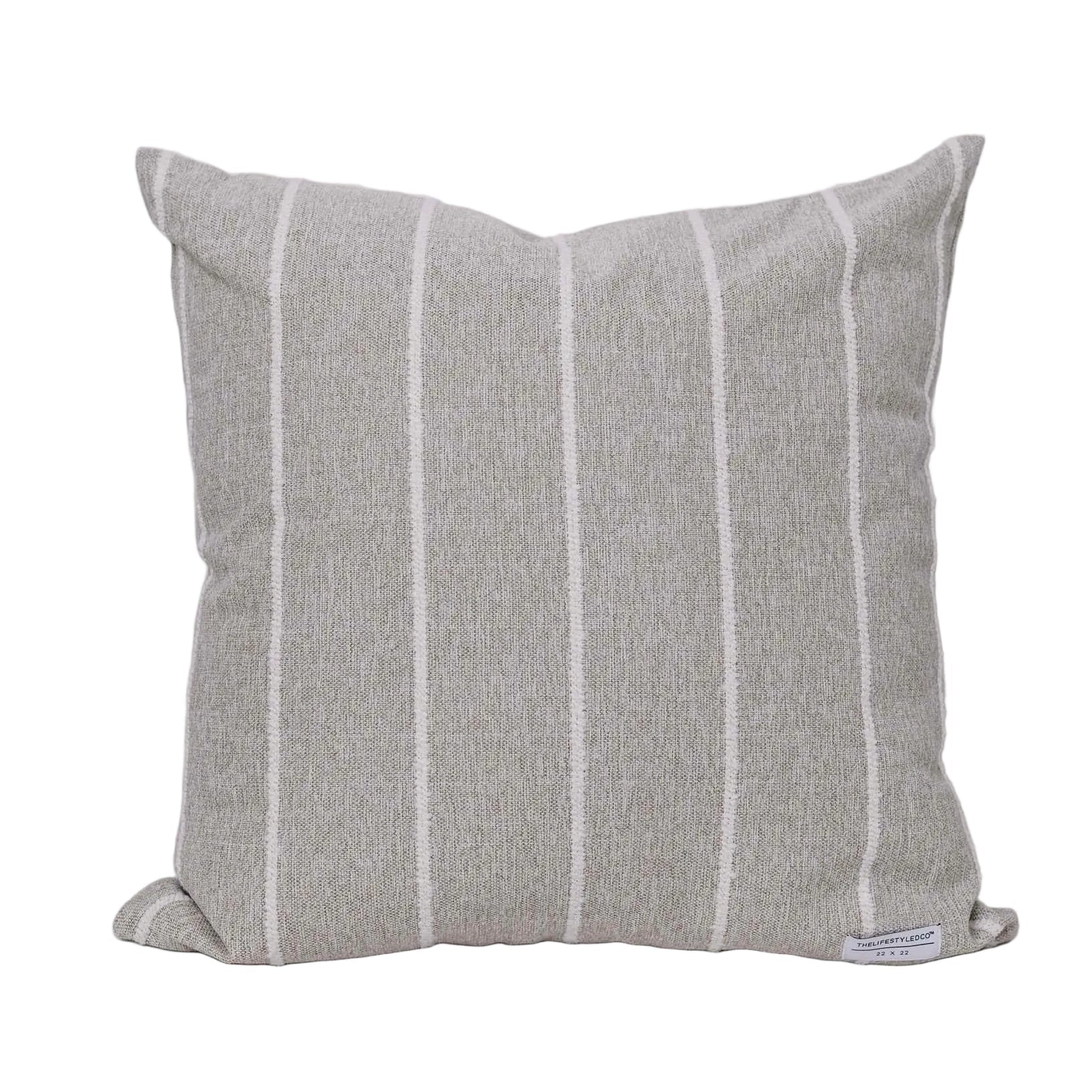 Jolie Textured Slub Stripe Pillow - 3 Sizes