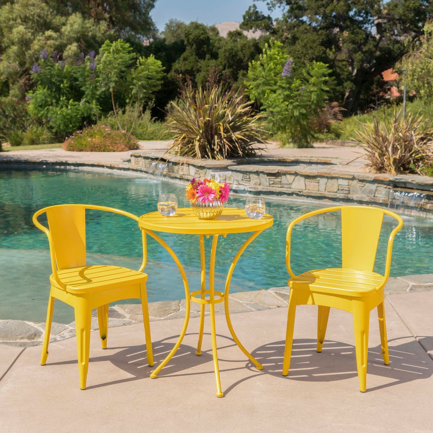 COLMAR 3 PC METAL BISTRO SET