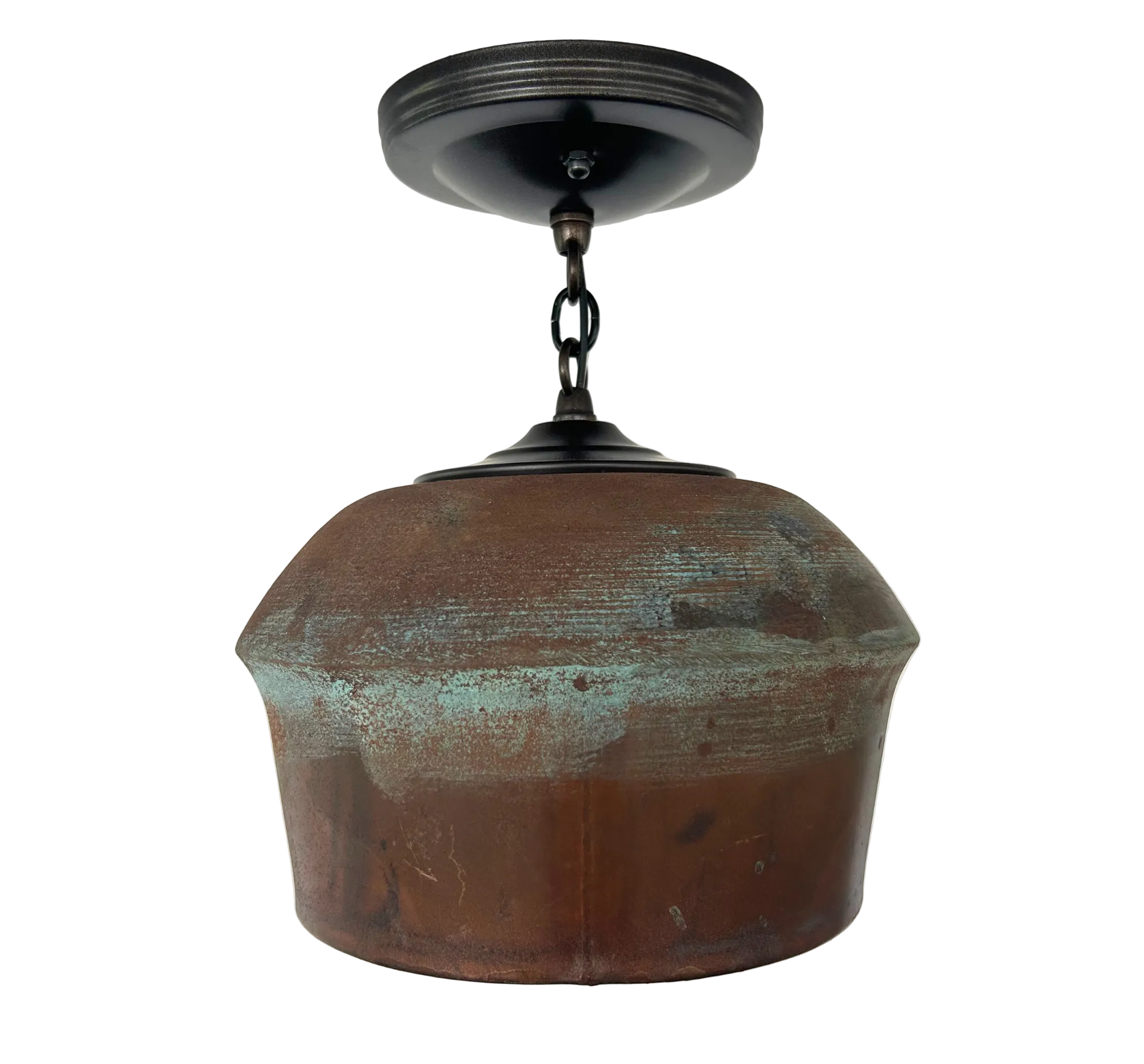 HANDCRAFTED Copper Pendant Light Fixture With Chain