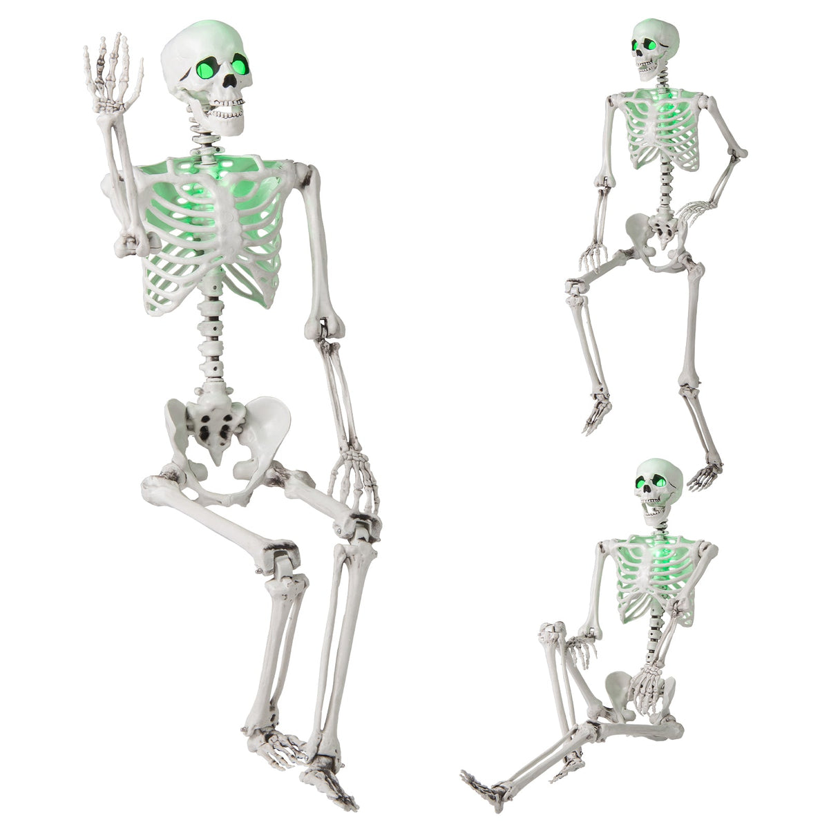 5.5 FT Pre-lit, Battery-operated Skeleton - Green