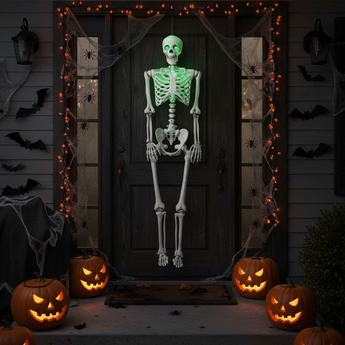 5.5 FT Pre-lit, Battery-operated Skeleton - Green