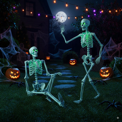 5.5 FT Pre-lit, Battery-operated Skeleton - Green