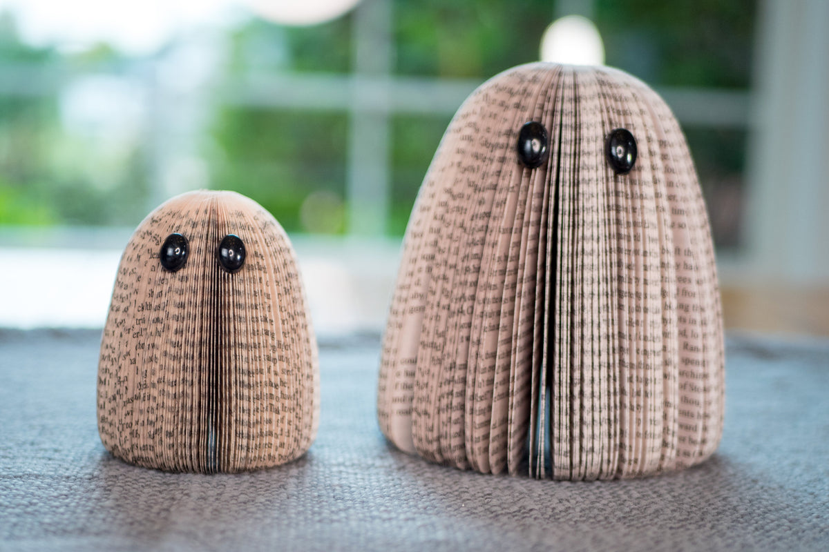 Book Ghost Halloween Decor - 2 Pc Set