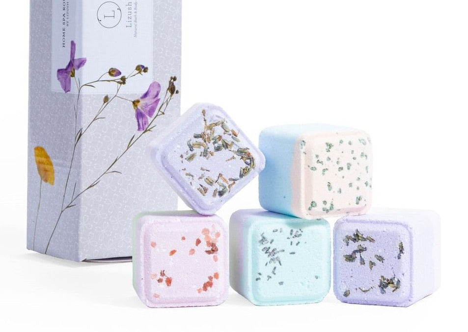 Mixed Scents Shower Steamers Gift Set - 5 Big Fizzies, Cheer Up Package