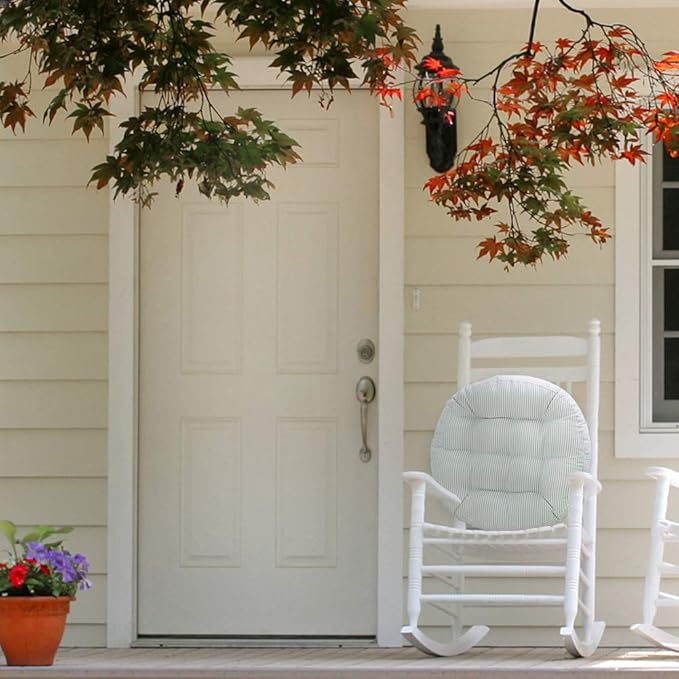 Tiita Striped Beige Round Inddoor/Outdoor Cushions - 2 pack, 22"