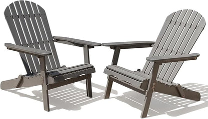Idzo Outdoor Adirondack Chair -  Set of 2, Gray