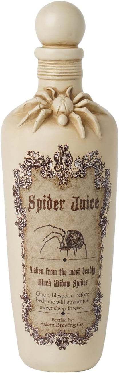 White Resin Witch Potion Bottles - Spider Venom