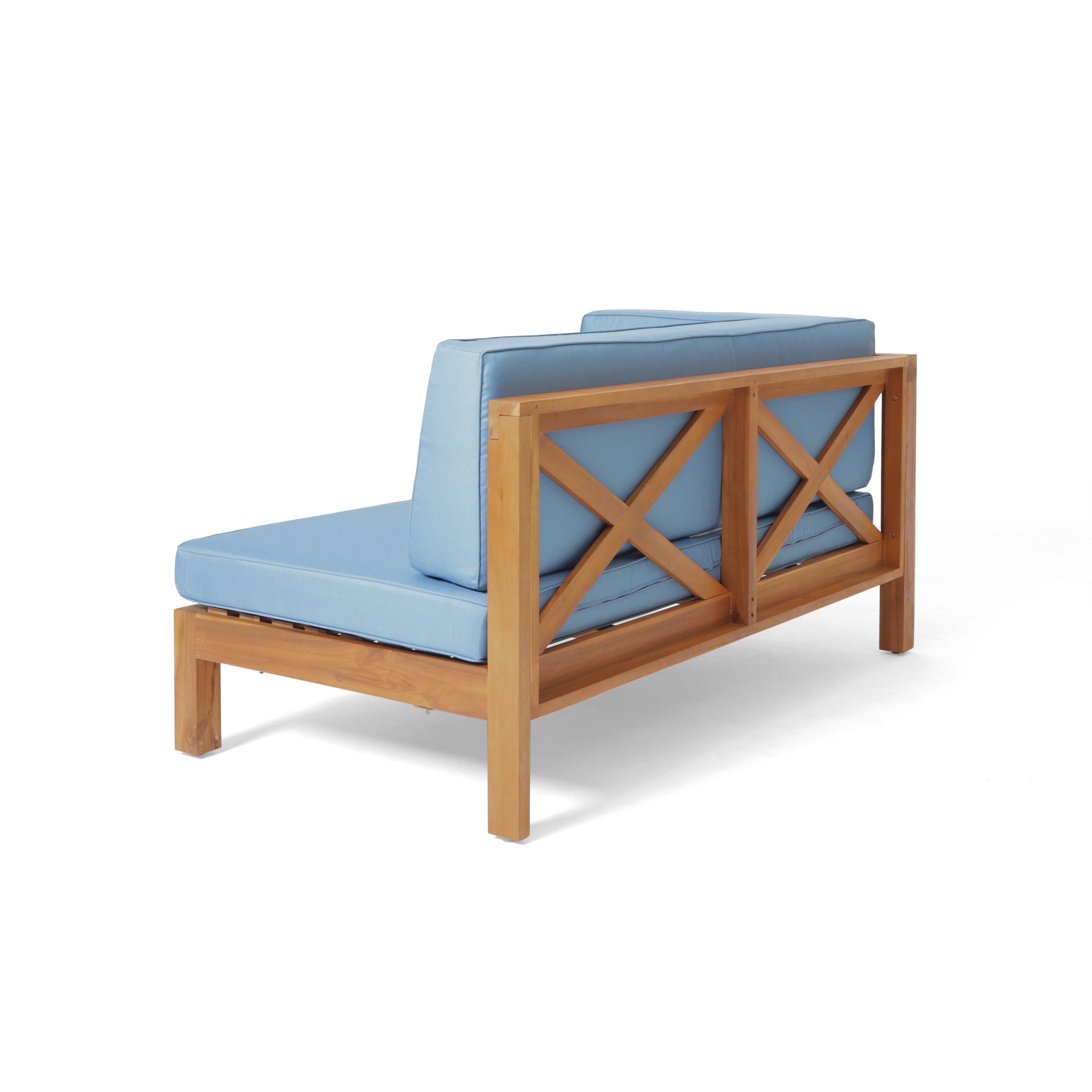Brava 4-Piece Outdoor Modular Sofa Set in Ocean Blue