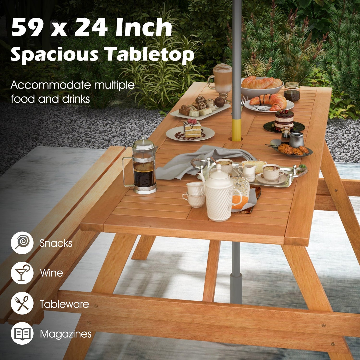 6 Person Picnic Table Set