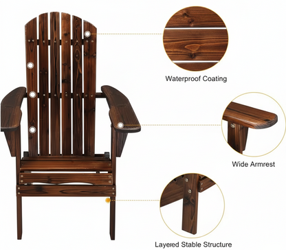 Folding Adirondack Chair – 2 Colors
