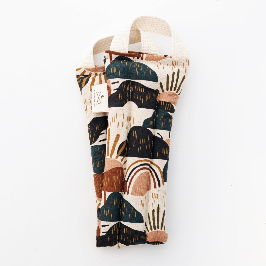 Eye Mask + Neck Wrap Bundle - Rainbow Hill