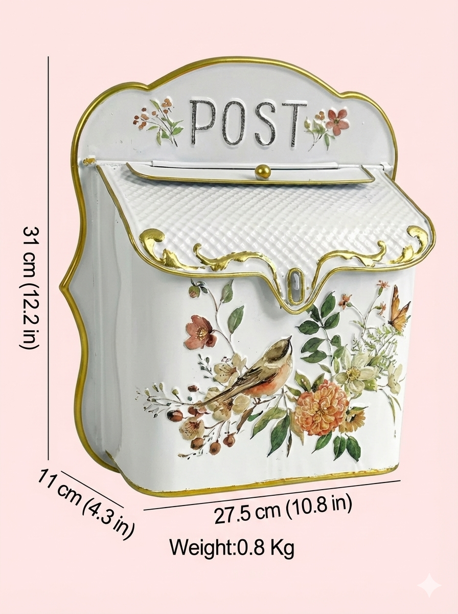 Vintage Farmhouse Wall Mounted Mailboxes - 6 Styles