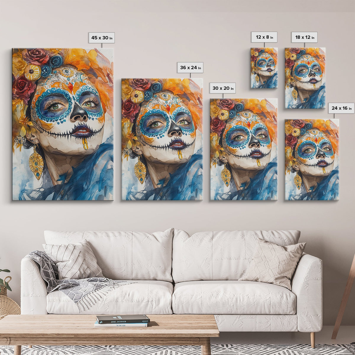 Dia De Los Muertos Wall Art - Senora Portrait
