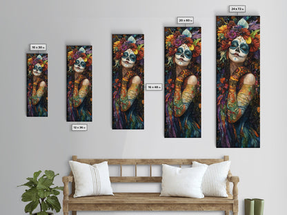 Chicano Art - Day Of The Dead Canvas Print