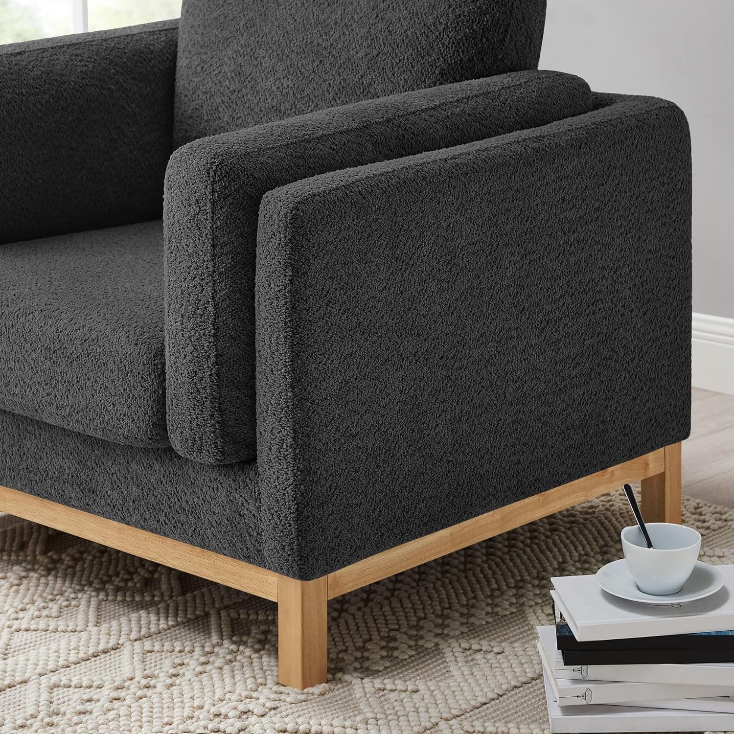 Oversized Accent Chair in Dark Slate