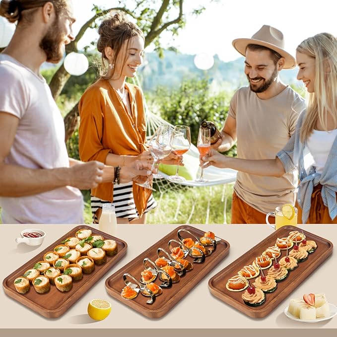 Acacia Wood Long Serving Board
