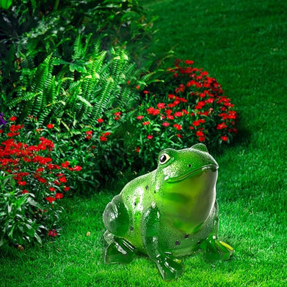 Solar Garden Frog