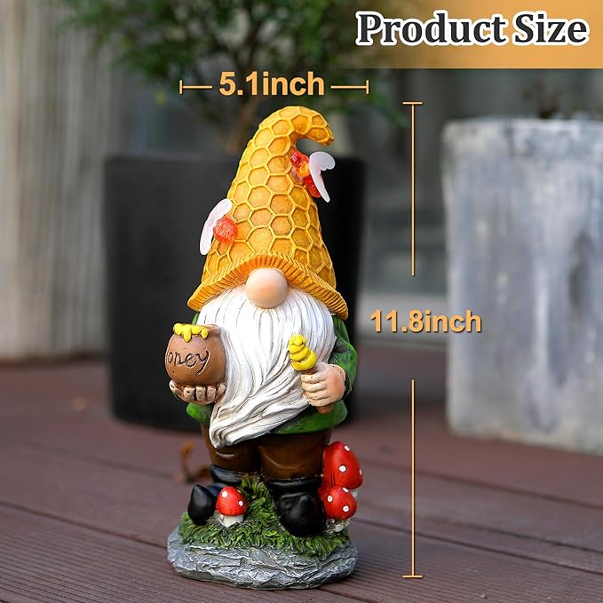 11.8‘’ Solar Garden Gnome - LED