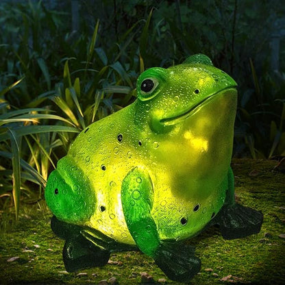 Solar Garden Frog