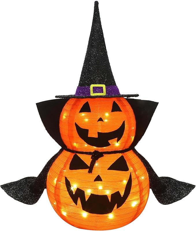 3FT LED Pop-Up Jack-O-Lantern Indoor\Outdoor Halloween Decor