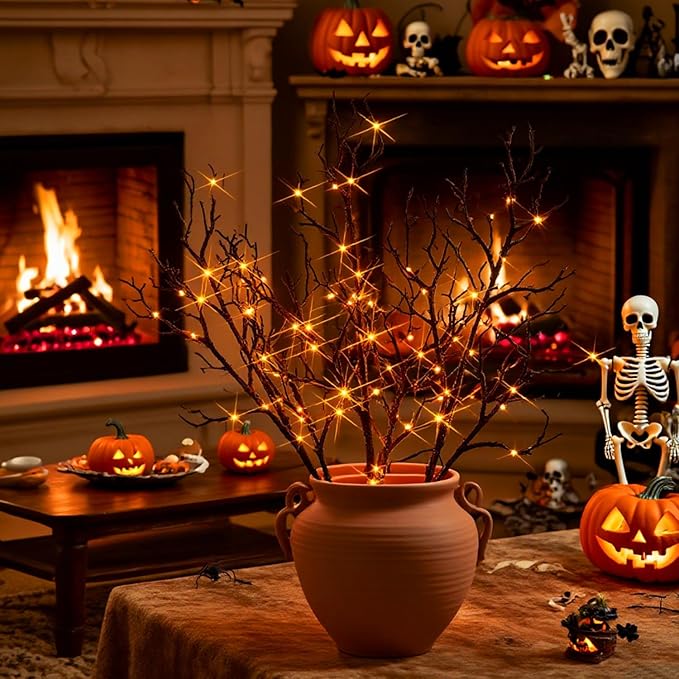 LED Lighted Black Willow Branches - 21 inch