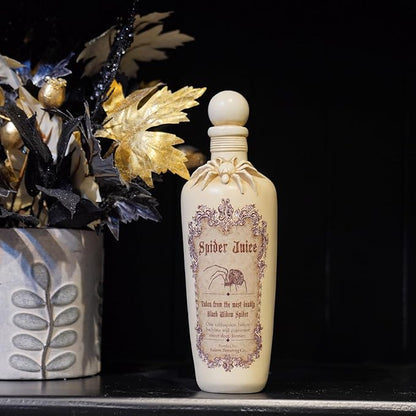 White Resin Witch Potion Bottles - Spider Venom
