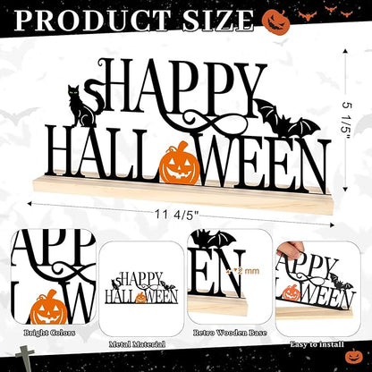 Metal Happy Halloween Sign