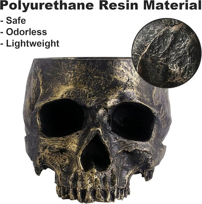 Halloween Skull Candy Dish - Bronze