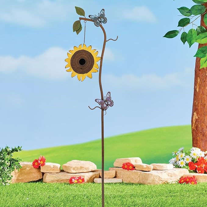 BAYN 57” Metal Wild Bird Feeder -Sunflower Birdhouse Stake