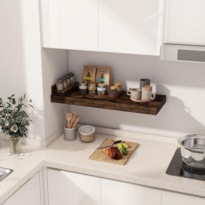 Set of 2 Rustic Floating Shelves - 30"