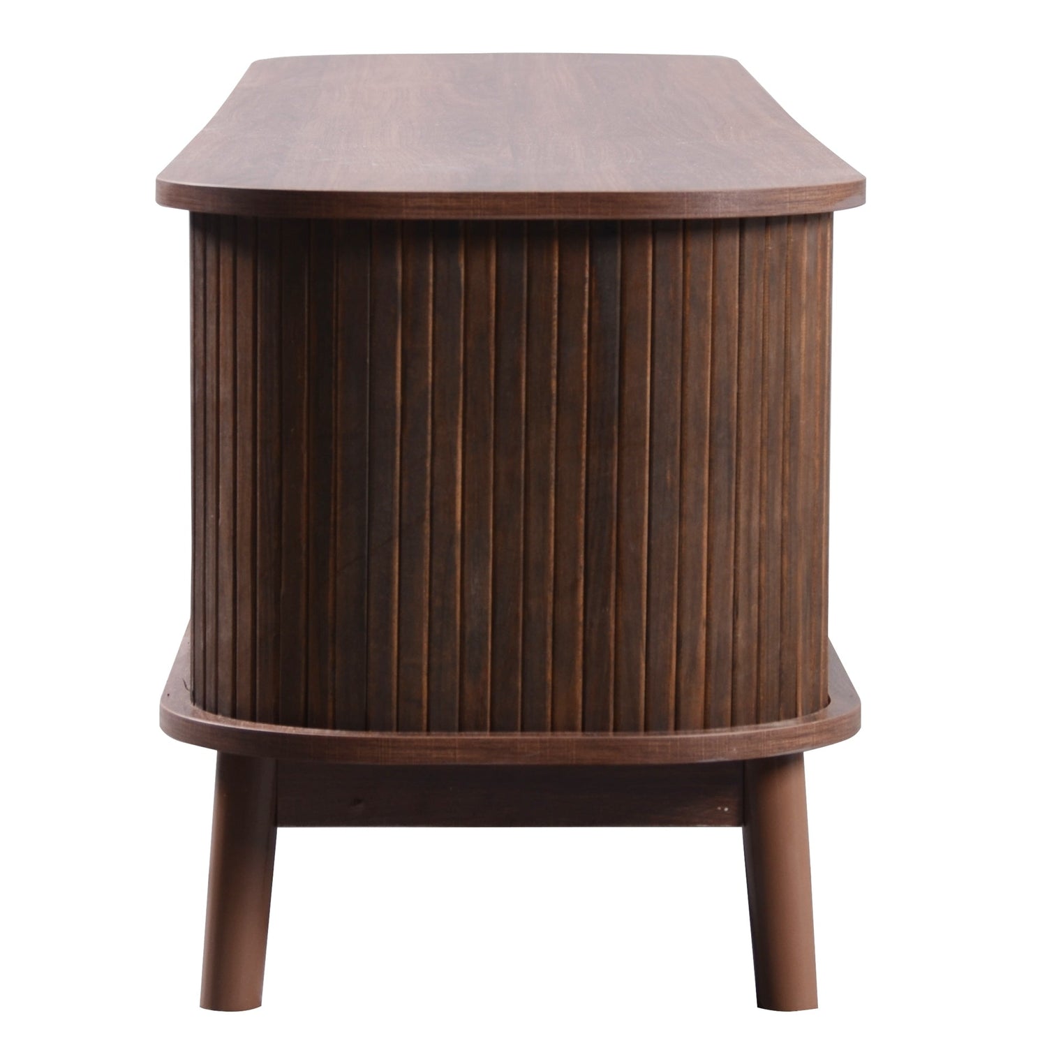 Modern Mid Century Rattan TV Stand