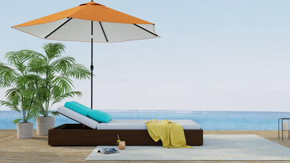 Molly Grey &amp; Yellow Outdoor Mat
