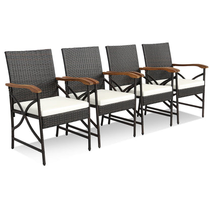 5/7-Piece Acacia Wood Outdoor Dining Set