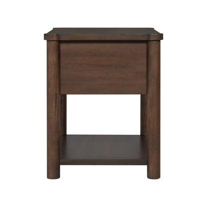 Modern King Bed Frame Set with 2 Nightstands - Gray/Walnut