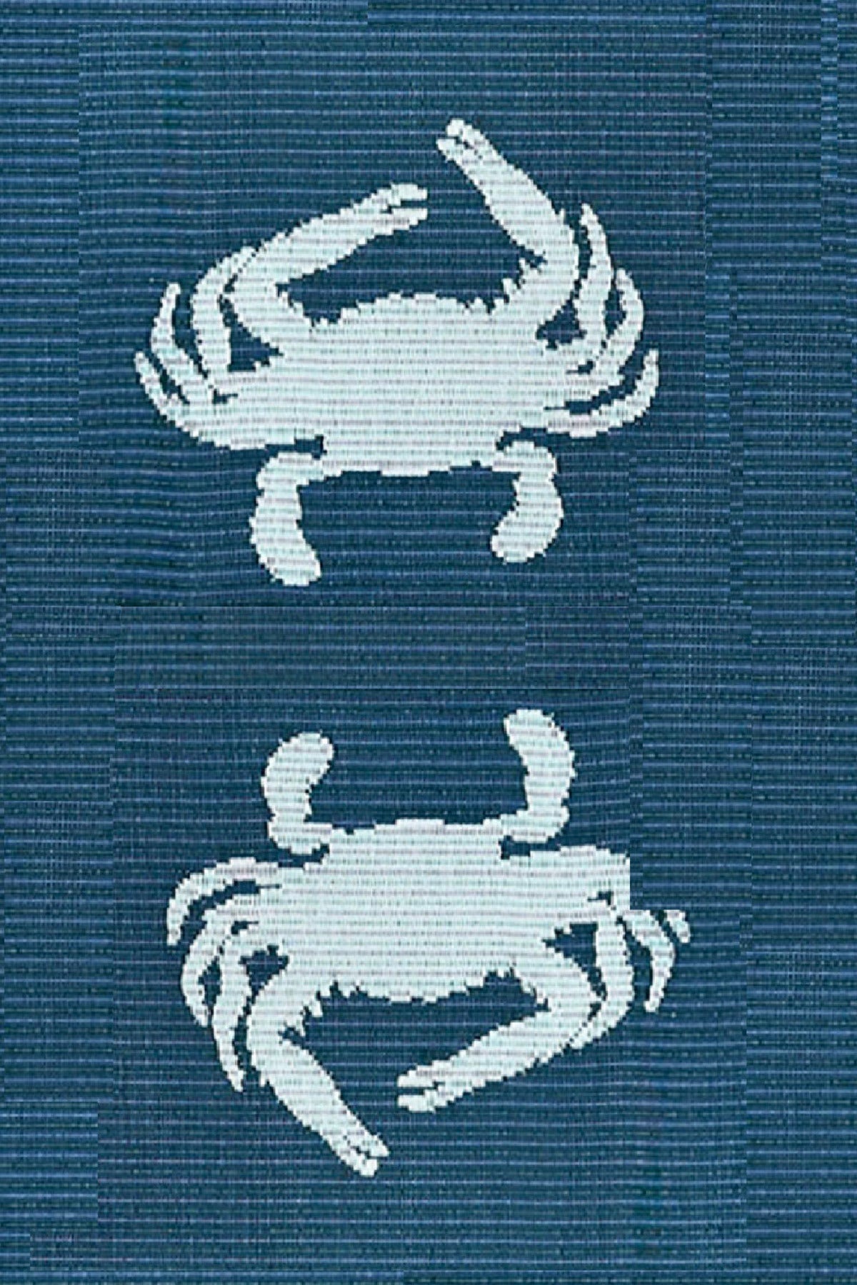 Double Crab Blue &amp; Teal Outdoor Mat