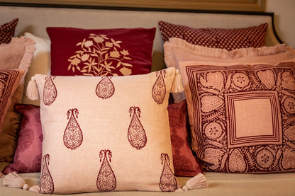 Samodh Blush Decorative Pillow Cover with Tassels