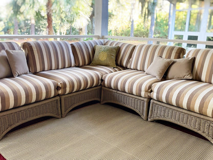 Basic Cream &amp; Brown Reversible Outdoor Mat