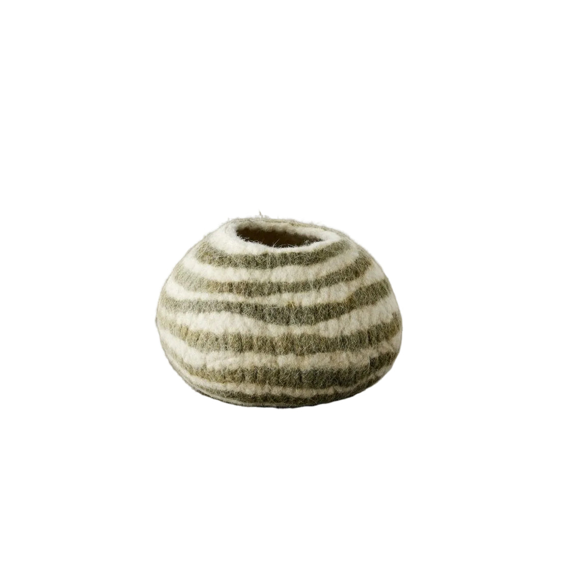 Olive Green Pathways Decorative Wool Ukhamba Bowl