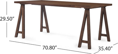 Mid Century A-Frame Dining Set - Walnut with Beige Upholstery