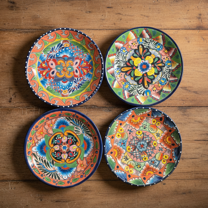 8" Talavera Ceramic Dinner Plate | Authentic Mexican Dinnerware