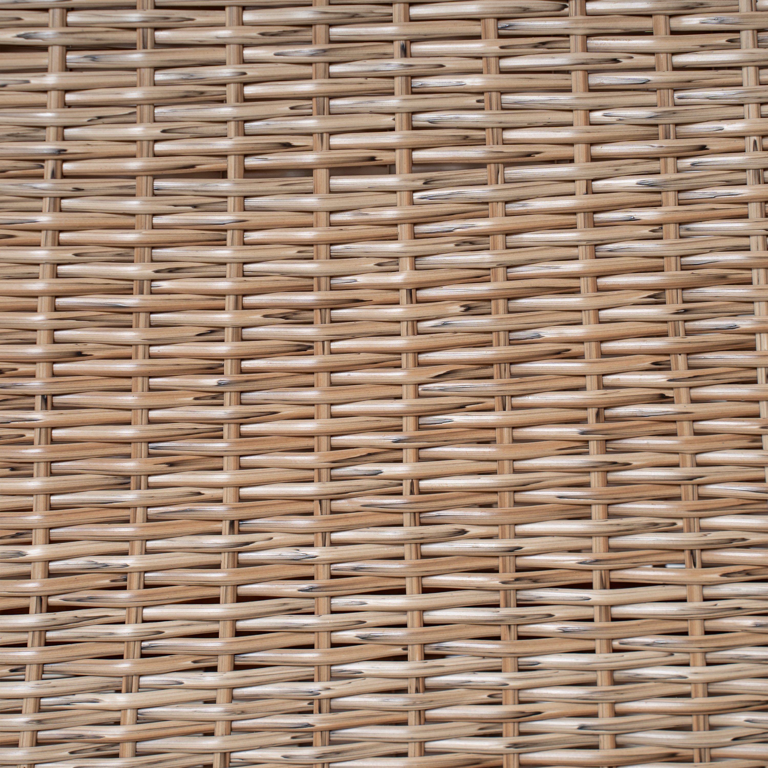 Outdoor Acacia Wood Dining Table - Teak + Light Brown Wicker