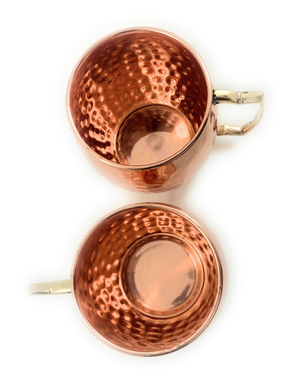 Handcrafted Copper Moscow Mule Mugs - Set of 4